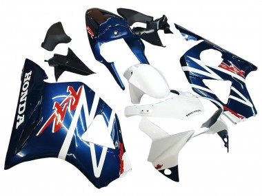 2002-2003 Honda CBR900RR 954 Motorcycle Fairings - White Dark Blue Canada