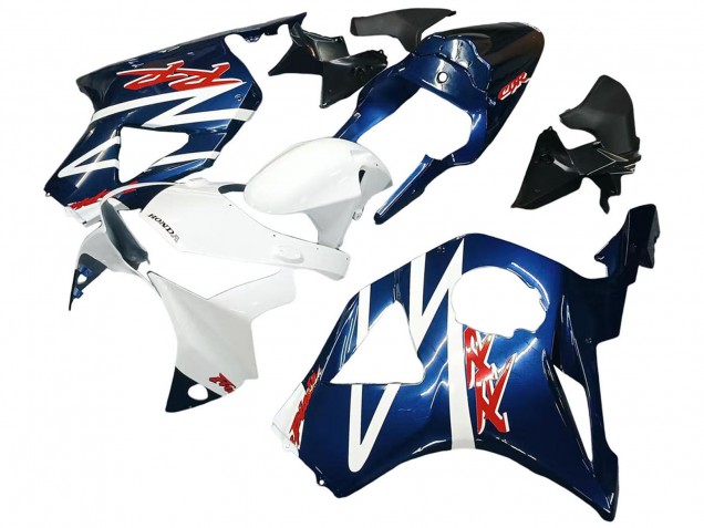 2002-2003 Honda CBR900RR 954 Motorcycle Fairings - White Dark Blue Canada