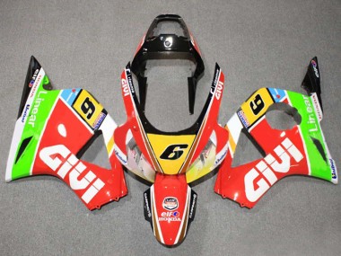 2002-2003 Honda CBR900RR 954 Motorcycle Fairings - White Red Yellow Blue Green Black Elf Givi 6 Canada