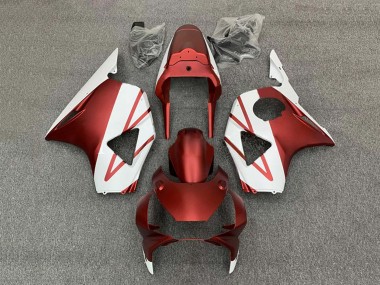 2002-2003 Honda CBR900RR 954 Motorcycle Fairings - White Red Canada