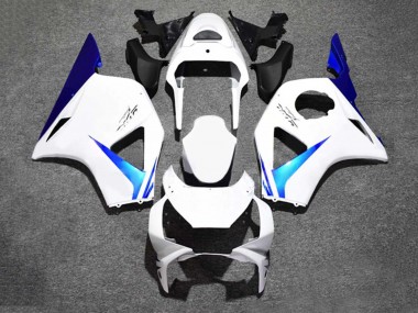 2002-2003 Honda CBR900RR 954 Motorcycle Fairings - White Blue Canada