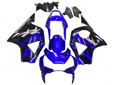 2002-2003 Honda CBR900RR 954 Motorcycle Fairing Kits - Blue Glossy Black Canada