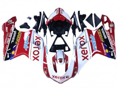 2007-2014 Ducati 848/1098/1198 Motorcycle Fairings - White Red Glossy Black Valsir Xerox Canada