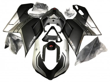 2007-2014 Ducati 848 Motorcycle Fairings - Silver Matte Black Canada