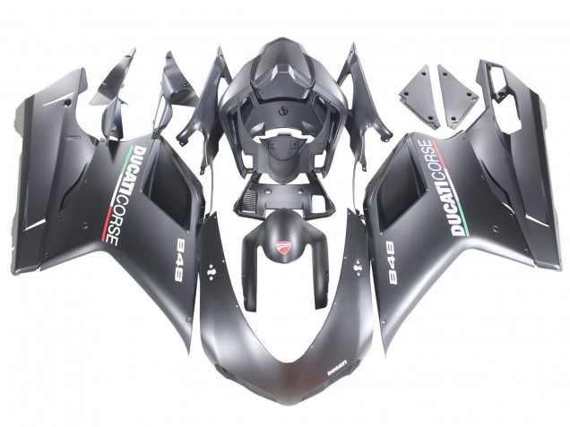 2007-2014 Ducati 848 Motorcycle Fairings - Matte Grey Canada