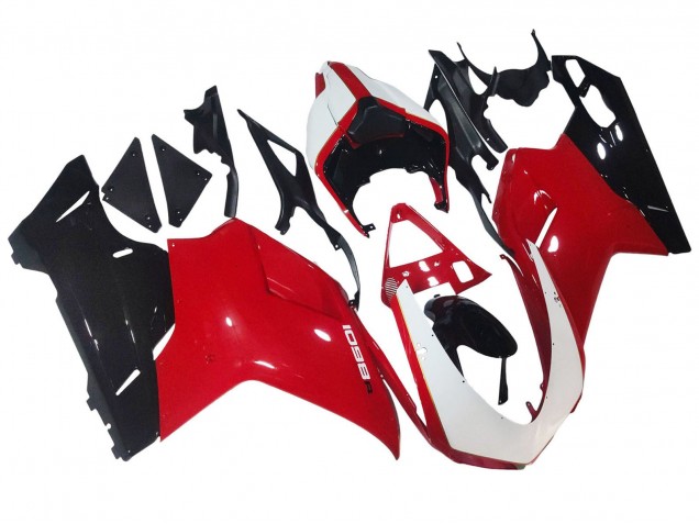 2007-2014 Ducati 1098 Motorcycle Fairings - White Red Glossy Black Canada