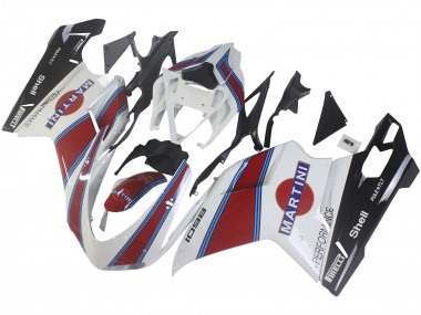 2007-2014 Ducati 1098 Motorcycle Fairings - White Red Blue Glossy Black Martini Canada