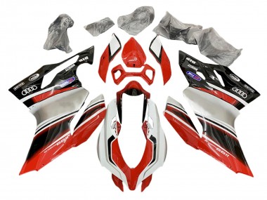 2011-2014 Ducati 1199 Motorcycle Fairings - Silver Red Glossy Black Canada