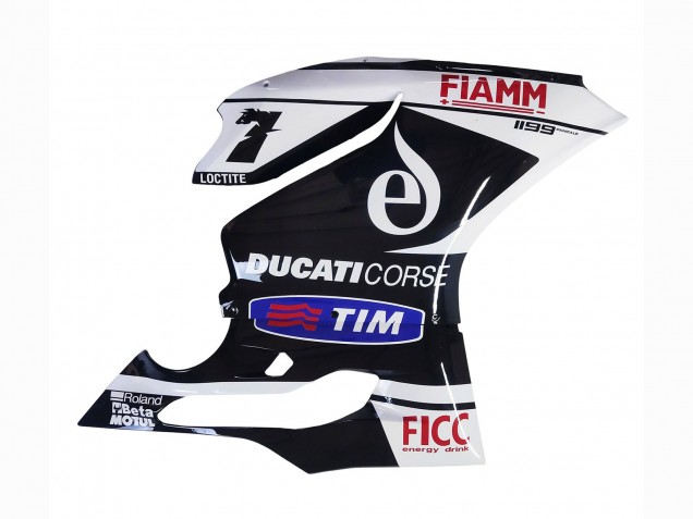 2011-2014 Ducati Panigale 899/1199 Motorcycle Fairings - White Black Blue Fiamm Ficc 7 Canada