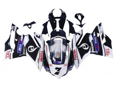 2011-2014 Ducati Panigale 899/1199 Motorcycle Fairings - White Black Blue Fiamm Ficc 7 Canada