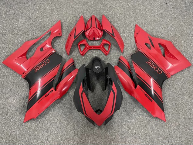 2003-2004 Ducati 999 Motorcycle Fairings - Red Glossy Black Corse Canada