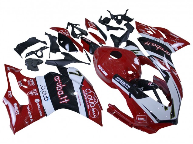 2015-2020 Ducati 959/1299 Motorcycle Fairings - White Red Black Aruba 7 Canada