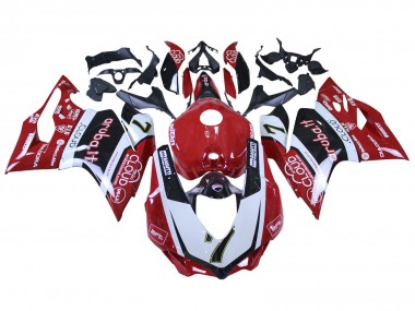 2015-2020 Ducati 959/1299 Motorcycle Fairings - White Red Black Aruba 7 Canada
