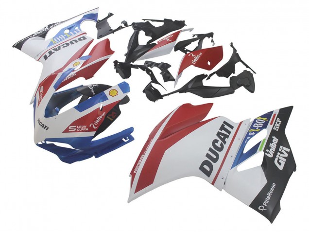 2015-2020 Ducati 1299 Motorcycle Fairings - White Red Blue Matte Black Unibat Flex-Box Canada