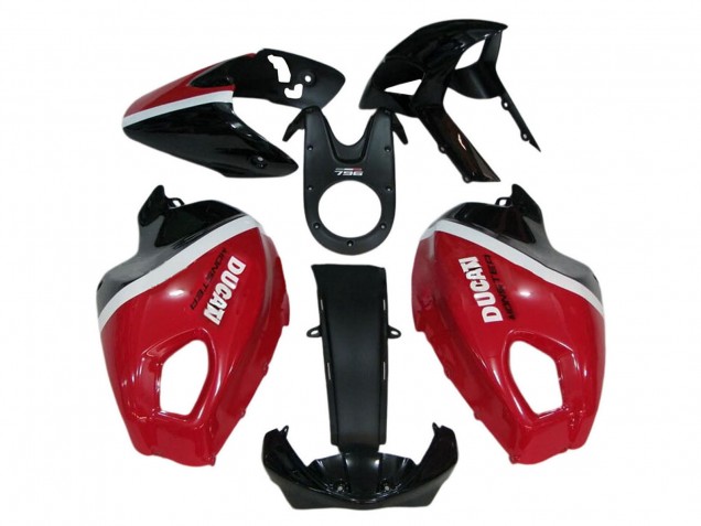 2008-2012 Ducati Monster 696 796 1100 1100S Motorcycle Fairings - Red White Glossy Black Canada