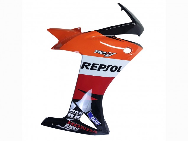 2013-2015 Honda CBR500R Motorcycle Fairings - Orange White Red Glossy Black Repsol 3 Canada
