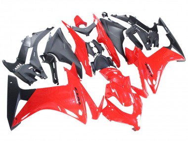 2013-2015 Honda CBR500R Motorcycle Fairings - Red Matte Black Canada