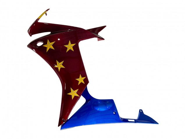 2013-2015 Honda CBR500R Motorcycle Fairings - Red Blue Yellow Star Canada