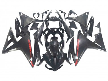 2016-2018 Honda CBR500R Motorcycle Fairings - Black Carbon Fiber Red Canada