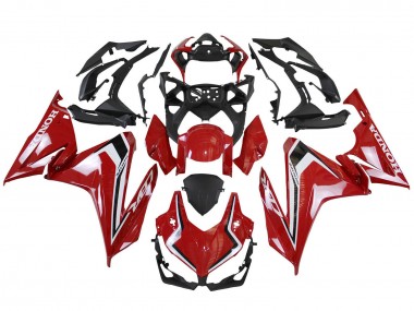 2022-2023 Honda CBR500R Motorcycle Fairings - Red White Black Canada
