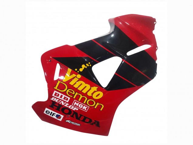 1998-2001 Honda VFR 800 Motorcycle Fairings - Red White Glossy Black Vimto Canada