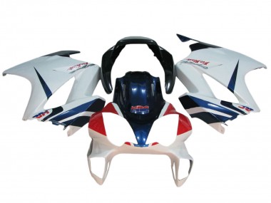 2002-2013 Honda VFR 800 Motorcycle Fairings - White Red Dark Blue HRC Canada