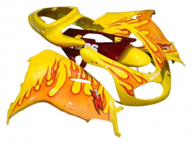 1998-2003 Suzuki TL1000R Motorcycle Fairings - Yellow with Red Flame Canada