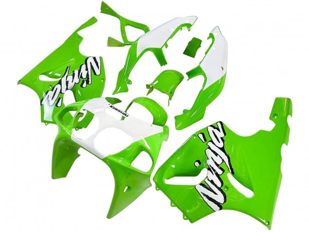 1996-2003 Kawasaki ZX7R Motorcycle Fairings - White Green Canada
