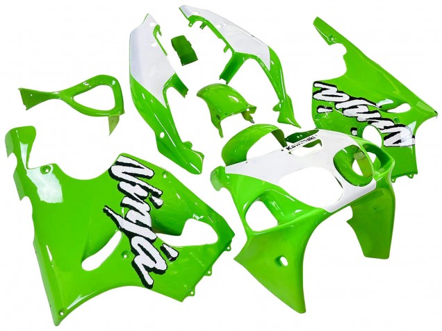 1996-2003 Kawasaki ZX7R Motorcycle Fairings - White Green Canada