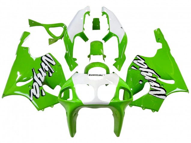 1996-2003 Kawasaki ZX7R Motorcycle Fairings - White Green Canada