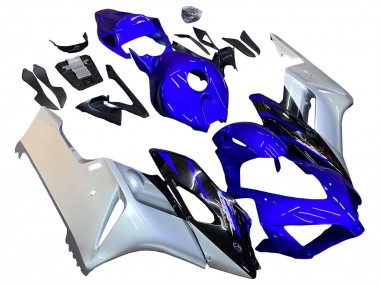 2004-2005 Honda CBR1000RR Motorcycle Fairings - Silver Blue Glossy Black Canada