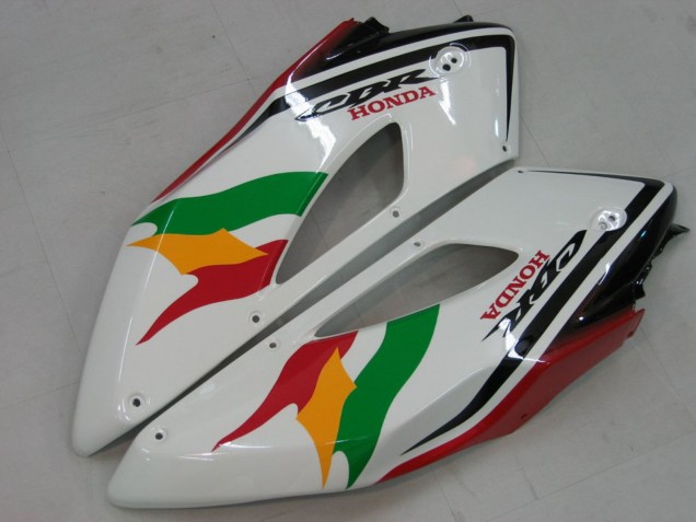 2004-2005 Honda CBR1000RR Motorcycle Fairings - White Blue Red Glossy Black Star EuroBet Lee Canada