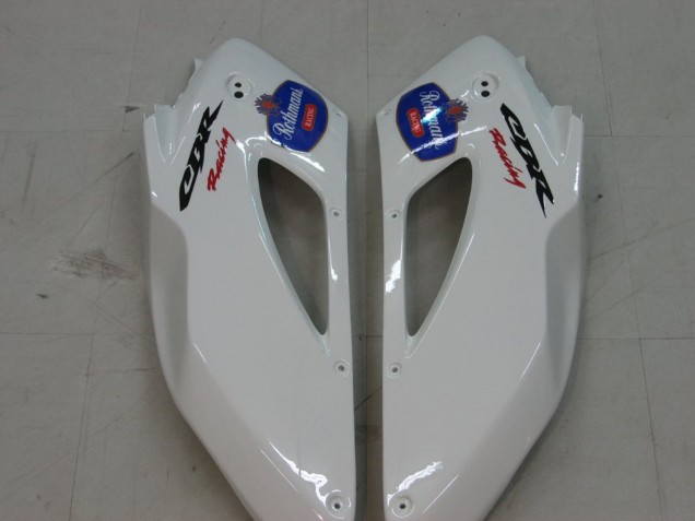 2004-2005 Honda CBR1000RR Motorcycle Fairings - White Blue Gold Rothmans Canada