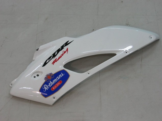 2004-2005 Honda CBR1000RR Motorcycle Fairings - White Blue Gold Rothmans Canada