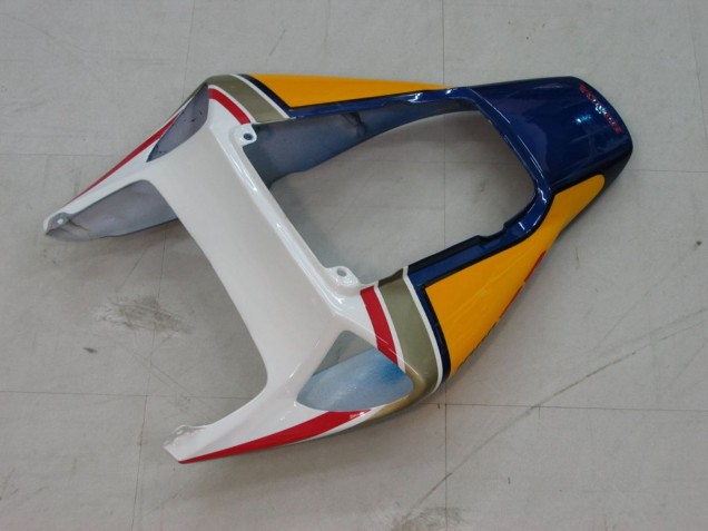 2004-2005 Honda CBR1000RR Motorcycle Fairings - White Blue Gold Rothmans Canada