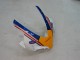 2004-2005 Honda CBR1000RR Motorcycle Fairings - White Blue Gold Rothmans Canada