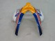2004-2005 Honda CBR1000RR Motorcycle Fairings - White Blue Gold Rothmans Canada