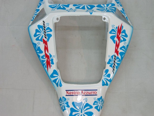 2004-2005 Honda CBR1000RR Motorcycle Fairings - White Blue Snow Nastro Azzurro 46 Canada