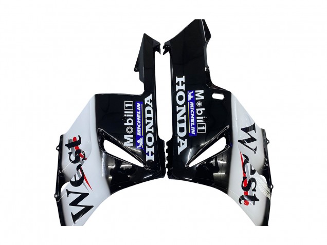 2004-2005 Honda CBR1000RR Motorcycle Fairings - Glossy Black White West Canada