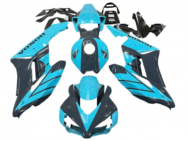 2004-2005 Honda CBR1000RR Motorcycle Fairings - Light Blue Glossy Black Canada