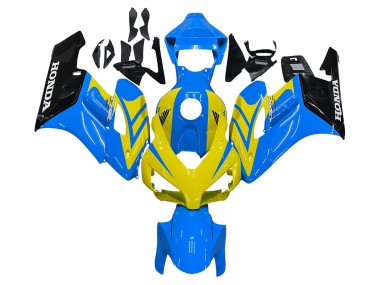 2004-2005 Honda CBR1000RR Motorcycle Fairings - Blue Yellow Glossy Black Canada