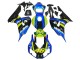 2006-2007 Honda CBR1000RR Motorcycle Fairings - Blue Fluorescent Green Glossy Black Shark 46 Canada