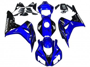 2006-2007 Honda CBR1000RR Motorcycle Fairings - Blue Glossy Black Canada