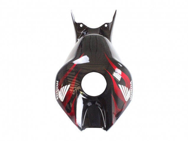 2006-2007 Honda CBR1000RR Motorcycle Fairing - Glossy Black Red Flame Canada
