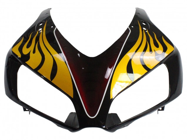 2006-2007 Honda CBR1000RR Motorcycle Fairings - Glossy Black Yellow Red Flame Canada