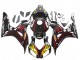 2006-2007 Honda CBR1000RR Motorcycle Fairings - Glossy Black Yellow Red Flame Canada