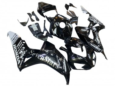 2006-2007 Honda CBR1000RR Motorcycle Fairings - Glossy Black Gold SevenStars Canada
