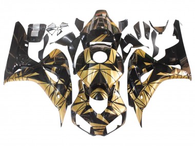 2006-2007 Honda CBR1000RR Motorcycle Fairings - Gold Glossy Black Canada