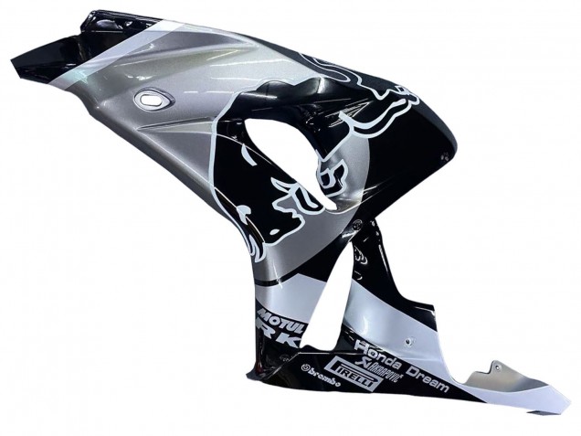 2006-2007 Honda CBR1000RR Motorcycle Fairings - Silver Glossy Black Red Bull Canada