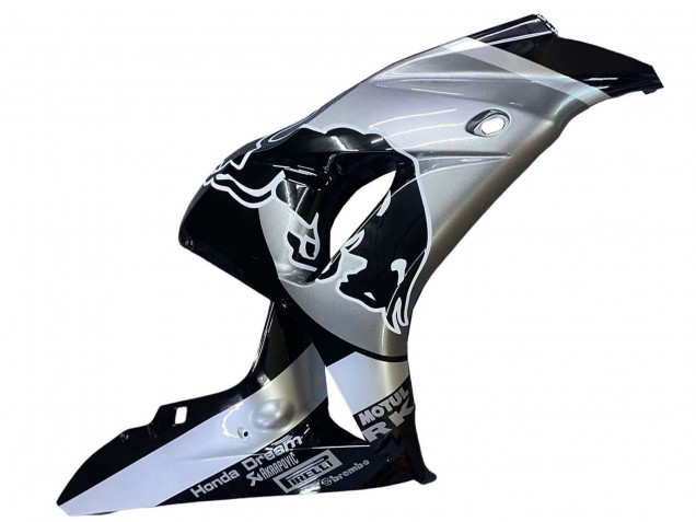 2006-2007 Honda CBR1000RR Motorcycle Fairings - Silver Glossy Black Red Bull Canada